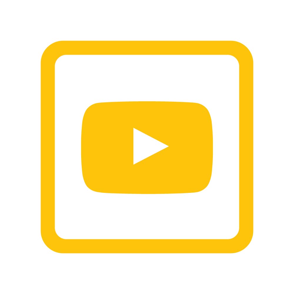 Free High-Quality Yellow Youtube Logo Square for Creative Design