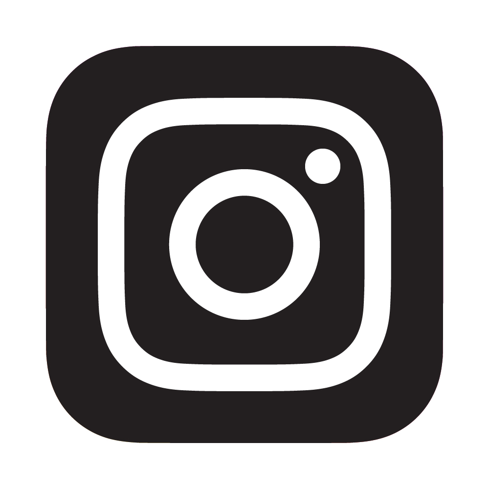 Free High-Quality black and white instagram logo for Creative Design