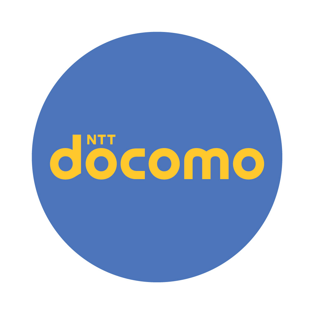 Free High-Quality Blue Background Circle Docomo Logo for Creative Design