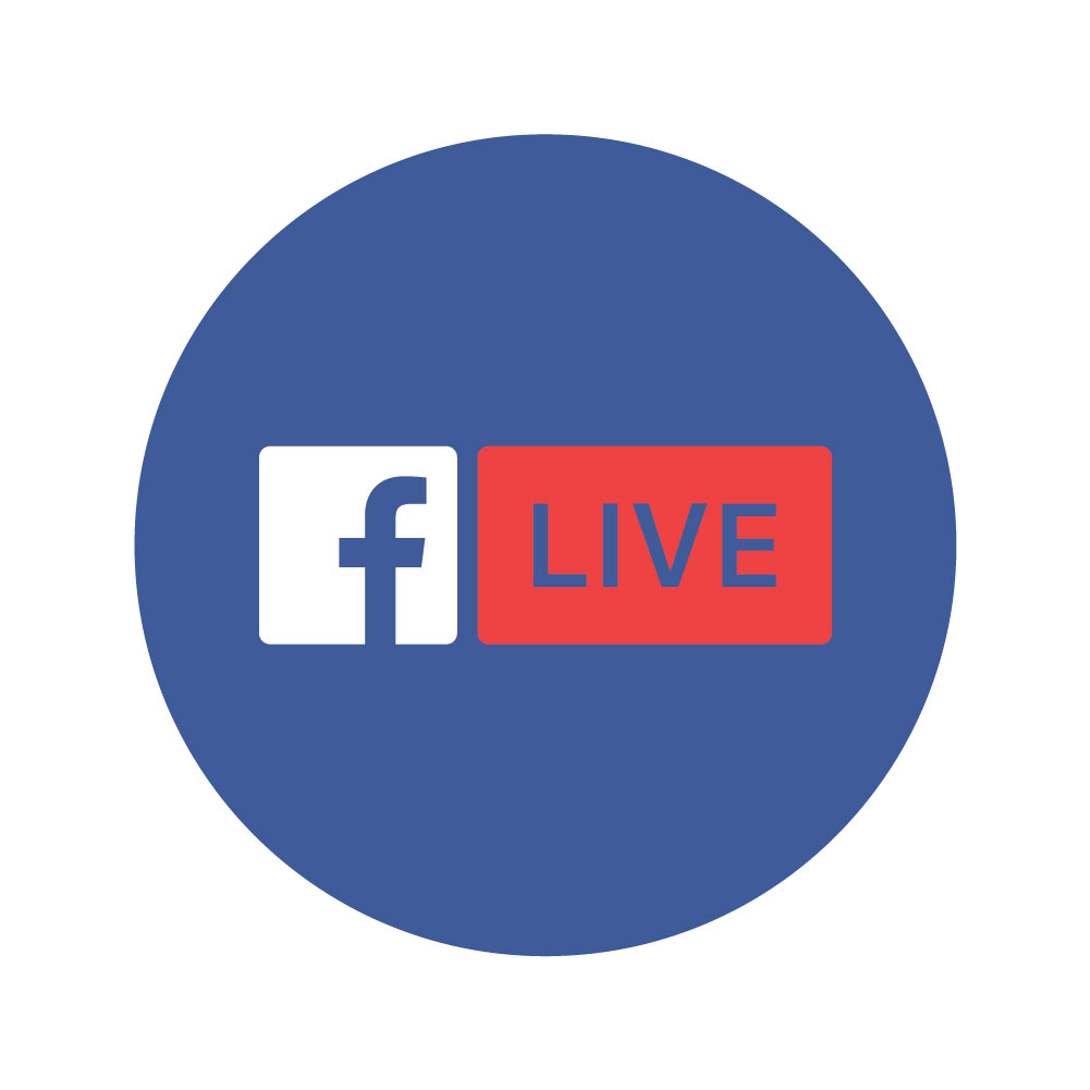 Download Blue Background Png Facebook Live Logo in SVG Vector or PNG