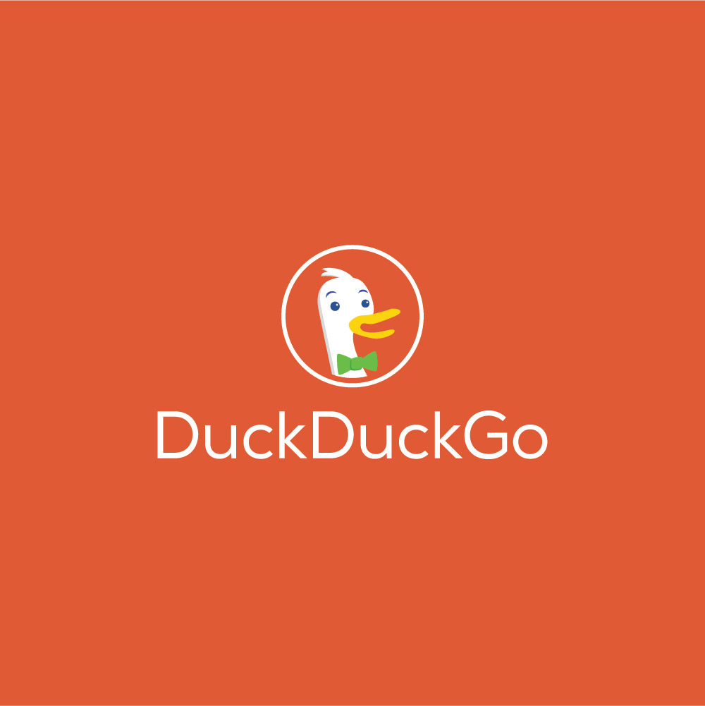 Download Orange Background DuckDuck Go Logo in SVG Vector or PNG