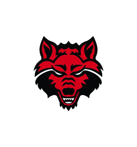 Free High-Quality Arkansas state red wolves Logo for Creative Design