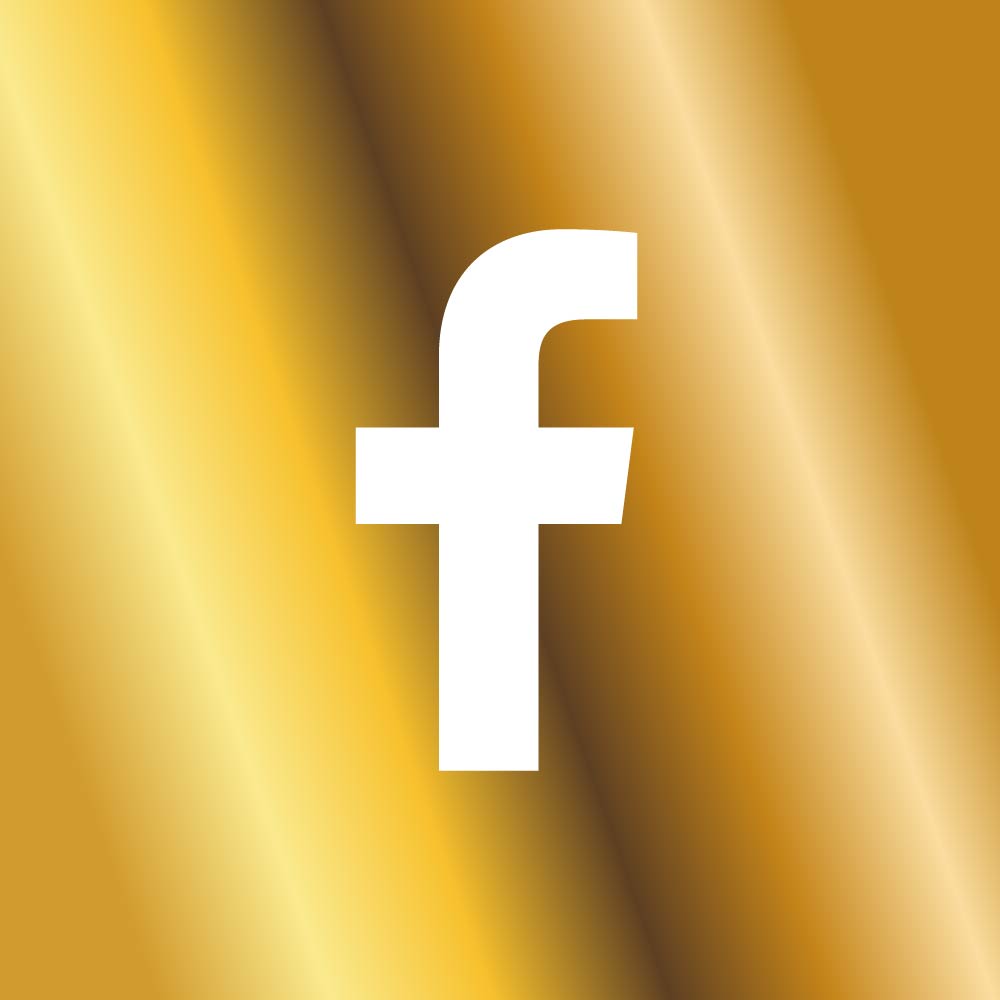 Free High-Quality Facebook Logo Golden Background for Creative Design