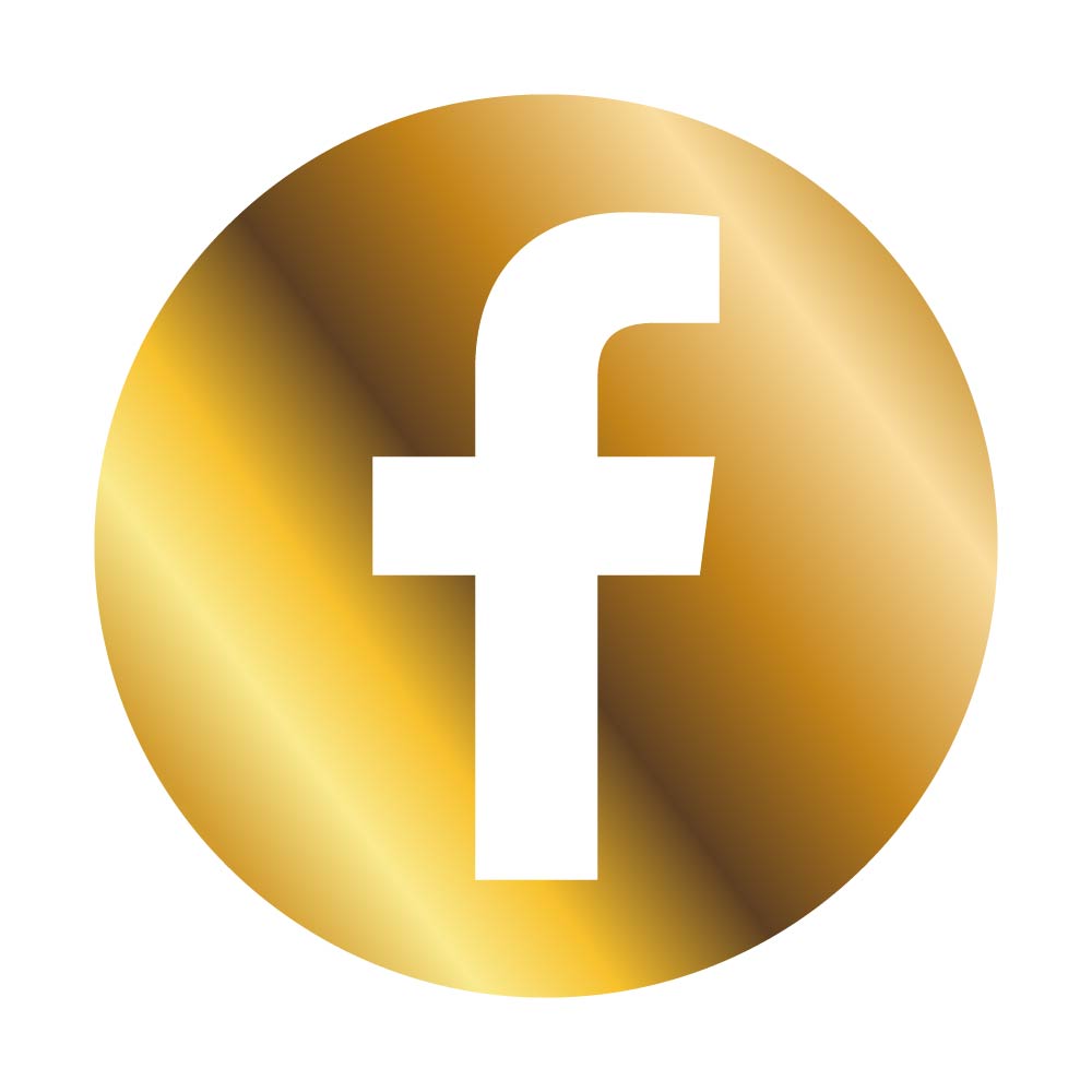 Free High-Quality Facebook Logo Circle Png Golden for Creative Design