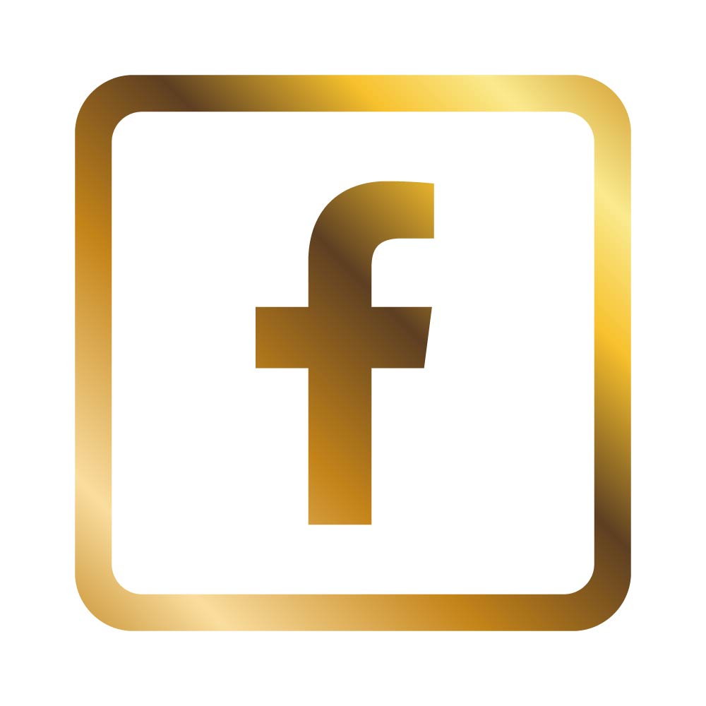 Free HighQuality Facebook Logo Square Golden for Creative Design