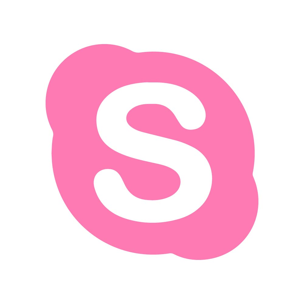 Free High-Quality Pink Skype Logo Icon Svg for Creative Design