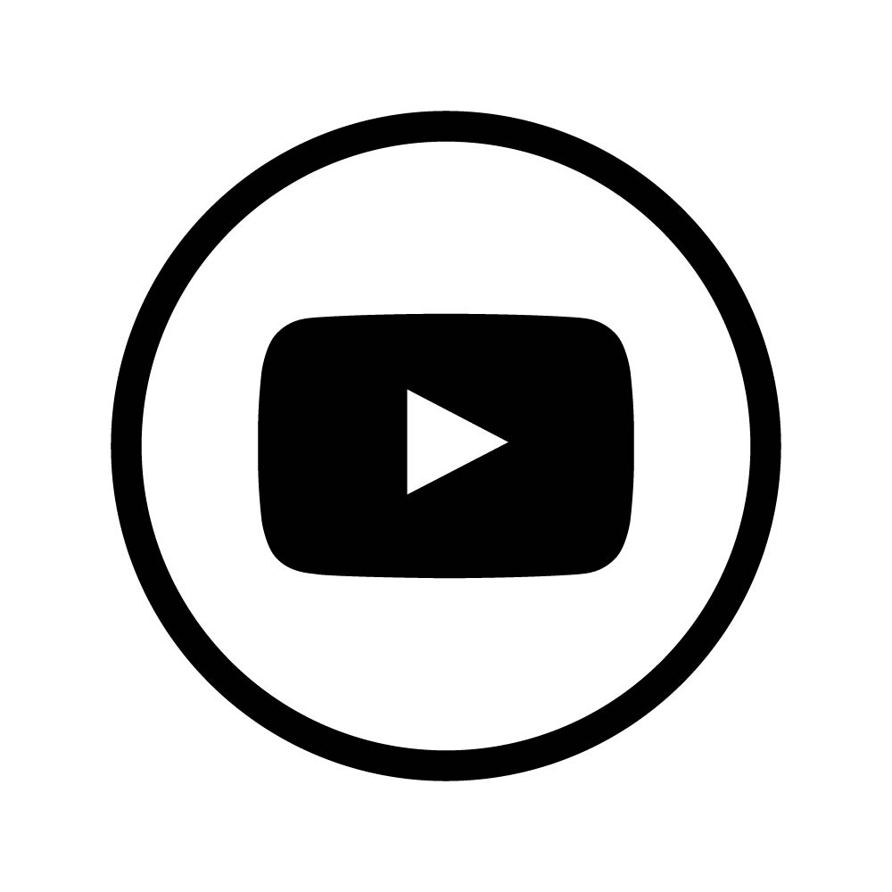 Free High-Quality Black Youtube Logo Outline for Creative Design